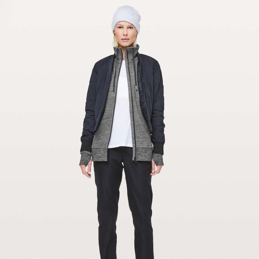 Lululemon Huddle & Hustle Jacket Heathered Grey - Picture 2 of 15